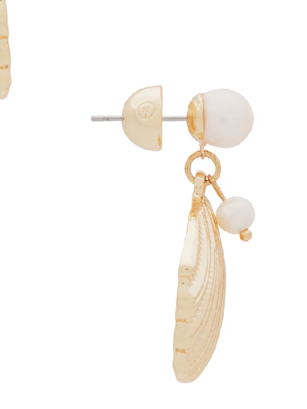ettika Shell Earring in Gold - Picture 5 of 7